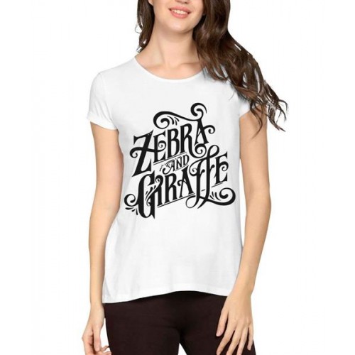 Zebra And Giraffe Graphic Printed T-shirt