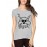 Women's Cotton Biowash Graphic Printed Half Sleeve T-Shirt - Zombie Skull Artist