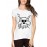 Women's Cotton Biowash Graphic Printed Half Sleeve T-Shirt - Zombie Skull Artist