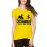 Women's Cotton Biowash Graphic Printed Half Sleeve T-Shirt - Zombies Hate Fast Food